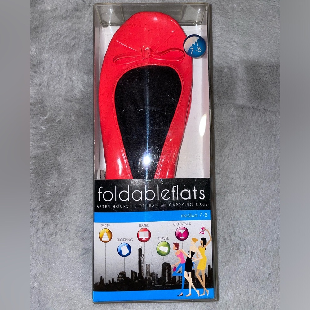 🥿Foldable Flats Red Women's Loafers